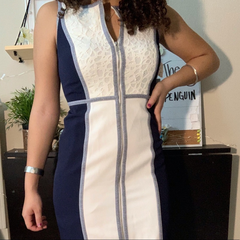 Zipper pencil dress
